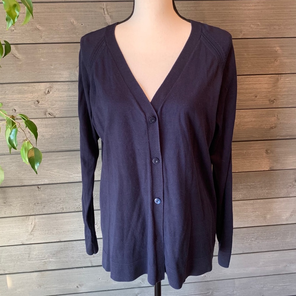 Pendleton navy long sleeve v-neck cardigan size XL